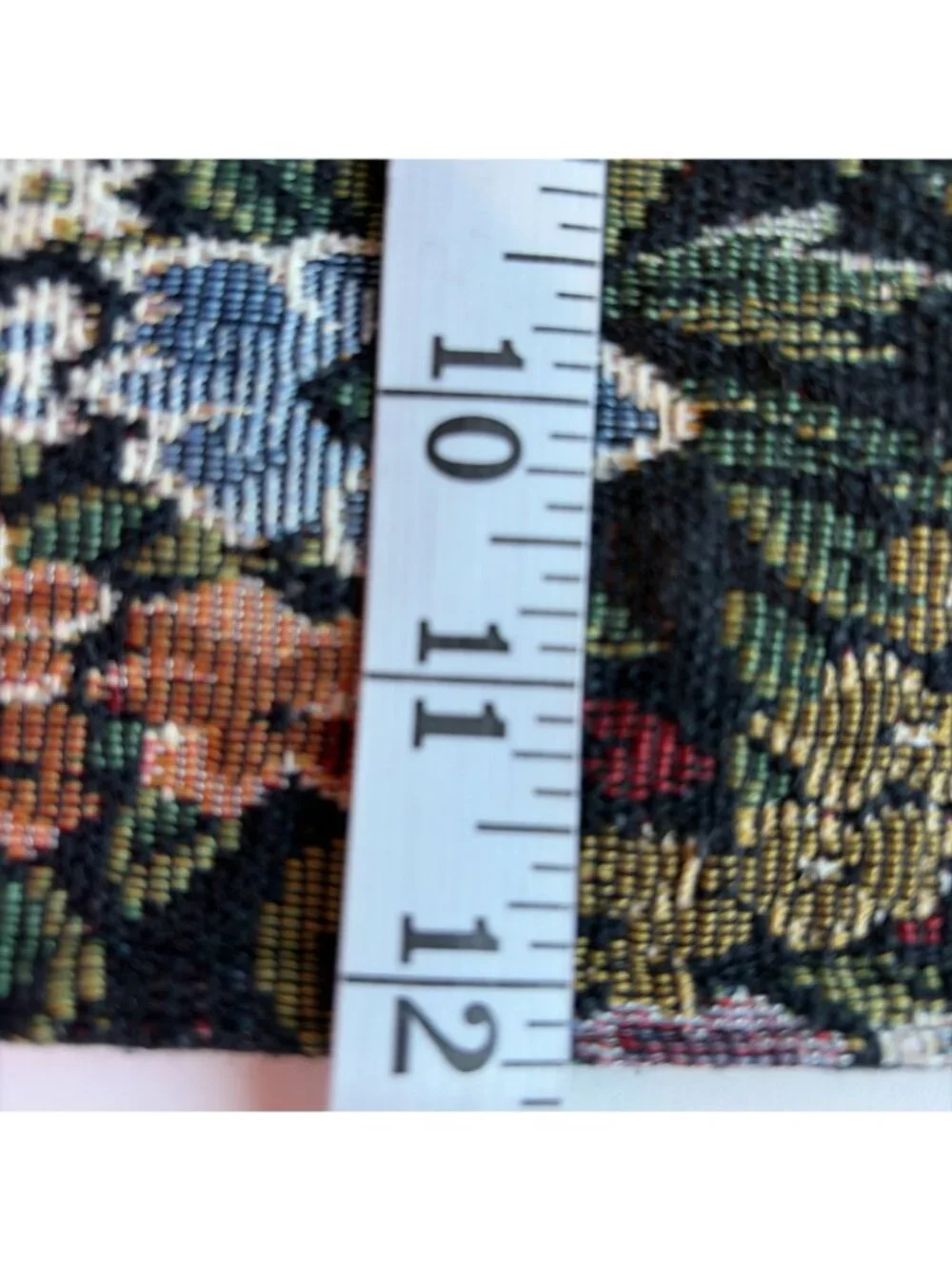 Set of 6 Vintage Tapestry Placemats Multicolor Floral 18 X 12 Octagon Grannycore